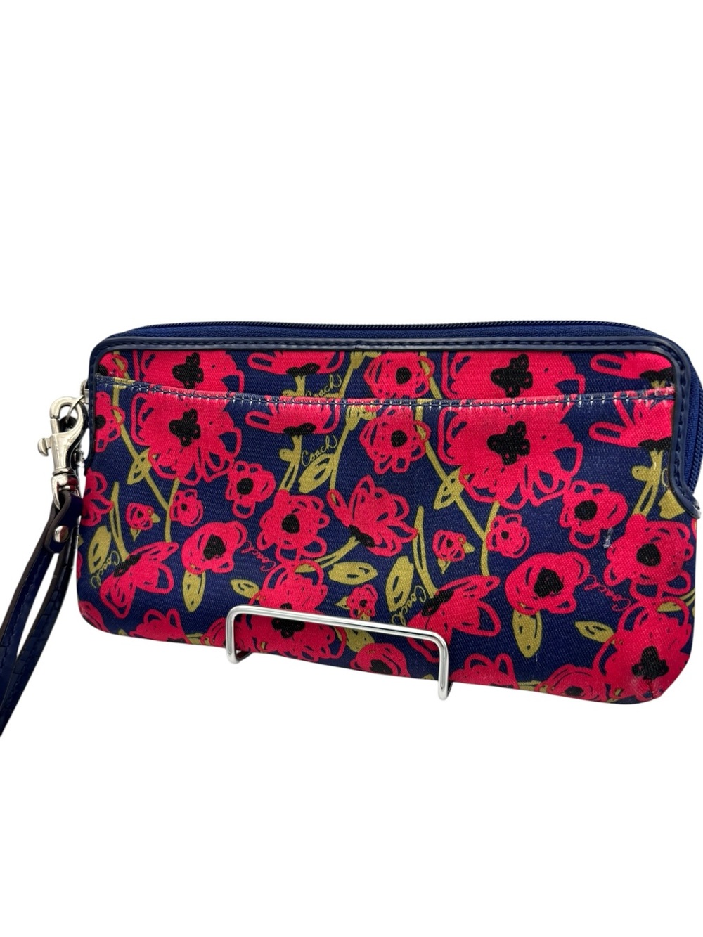 Coach Poppy Floral Graffiti Zip Around Wristlet Wallet (2010) - Picture 6 of 13